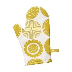 100% 면 열 저항성 맞춤 디자인 손 오븐 장갑 요리 오븐 주방 장갑 셰프 냄비 홀더 티 타월 세트 - Product Image 3