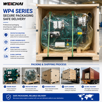 Moteur diesel d'origine SCDC Weichai série WP4, 36-105 kW, 1500/1800 tr/min, générateur industriel, pompe, moteur agricole, moteur de construction