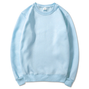 Sweat-shirt uni à bas prix unisexe avec logo imprimé de broderie personnalisée Sweat-shirt à col rond en polyester vierge de haute qualité pour hommes - Product Image 5