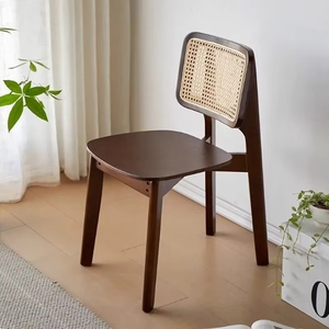 Sedia da Pranzo <span class=keywords><strong>in</strong></span> <span class=keywords><strong>Legno</strong></span> e Rattan di Design Moderno, Colore Nero, <span class=keywords><strong>per</strong></span> Hotel, Ristoranti, Cucine, Scuole e Tempo Libero, Prodotta da VL Factory - Product Image 2