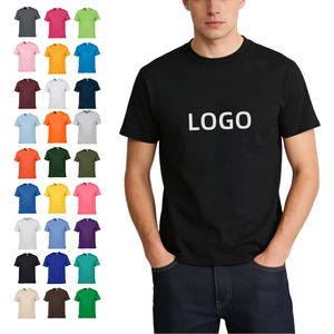 Camisetas Lisas de Cuello Redondo para Hombre, 100% Algodón, 245 g/m², Corte Ajustado, Impresión de Logotipo Personalizado, Estilo Casual, Diseño Sencillo, Bajo Costo, Proveedor de Camisetas Sólidas - Product Image 1