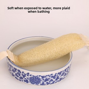 35/45CM All Natural Loofah Back Scrubber Exfoliator - Eco-Friendly Loofah <b>Sponge</b> Exfoliating <b>Bath</b> Towel - Product Image 3