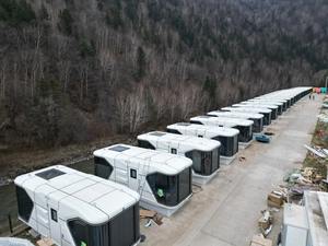 Nuova casa Mobile di lusso portatile espandibile Mobile per il massaggio del caffè per le vacanze Hotel, nuova cabina spaziale innovativa - Product Image 5