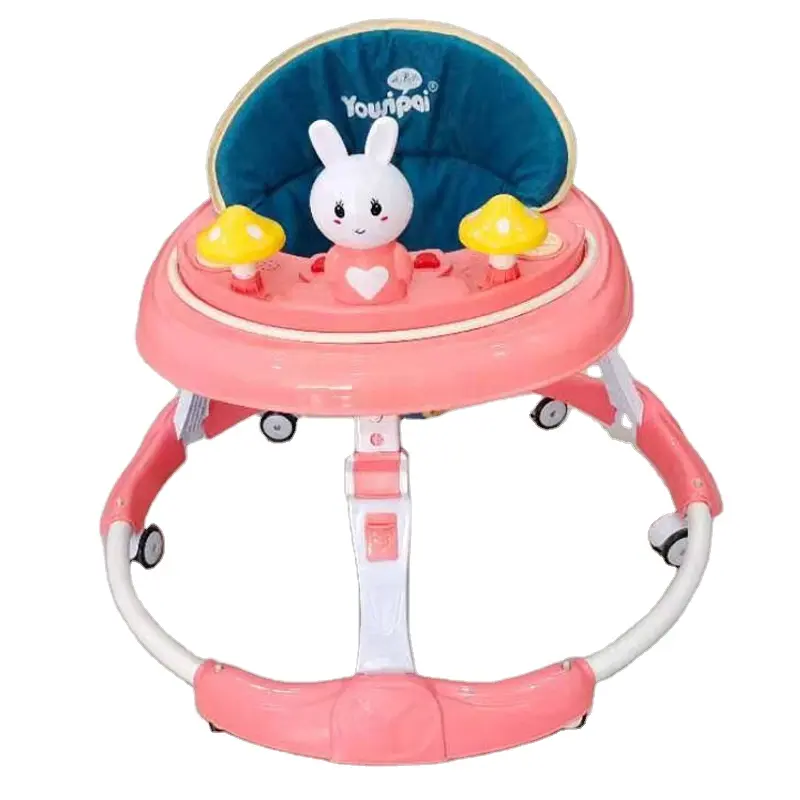 Bereit zu versenden Musik Cartoon Baby Walker Baby Jumping Walker niedlichen Spielzeug Baby lernen Auto pp Kunststoff Material billig Säugling Walker b