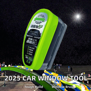 Brosse de nettoyage pour film d'huile automobile, lave-auto, brosse à neige en plastique, réutilisable, auto-nettoyante, outil de nettoyage pour pare-brise, pluie, brouillard - Product Image 3