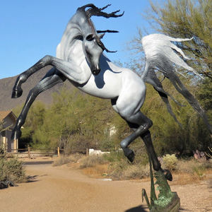 Escultura de caballo arábiga de bronce, <span class=keywords><strong>venta</strong></span> al por mayor, China - Product Image 4
