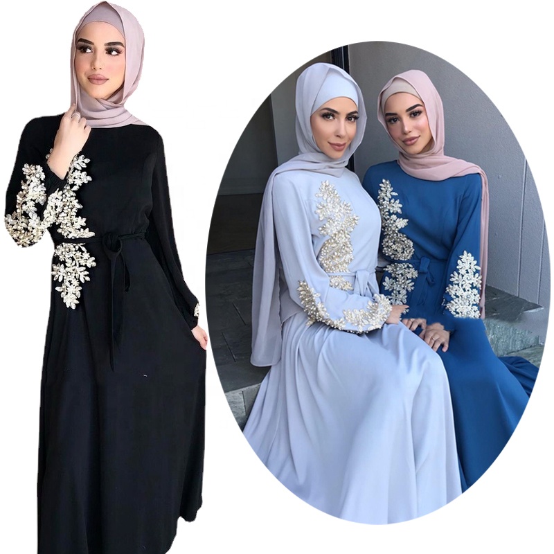 Muslim Abaya Kleid Hijab Mode Maxi kleider Pakistan Marok kanis cher Kaftan Dubai Islam Robe Türkei Kleidung Afrikanische Kleidung