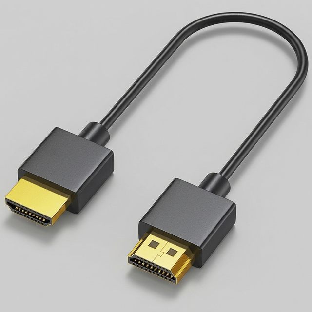 Ultra Slim for 2.0 Cable 4K 60Hz OD3.2mm Gold Plated Braided PVC High Speed for PS5 Xbox TV Monitor PC 1M