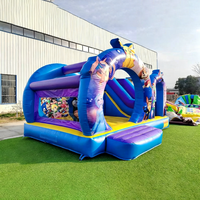 Château gonflable écologique à thème de personnage de dessin animé avec toboggan, capacité de 500 kg, château de saut commercial pour enfants pour parc de trampolines