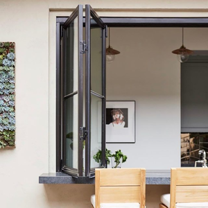 Fenêtre pliante en verre avec cadre en aluminium, fenêtre pliante verticale pour balcon, fenêtre résistante aux ouragans et aux chocs - Product Image 5