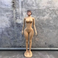 Mannequin féminin grande taille, corps entier, style européen-américain, avec poitrine et fessier généreux, en PE, pour présentation de vêtements