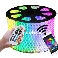 32Ft Rgb 5050 Musique Sync Couleur Rgb Led Bande Lumineuse 12V Multi-Fonction Et Télécommande Pour Le Camping
