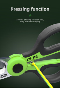 K2 Cutter KS-K2 Stainless Steel Scissors Optical Wire Cutter POE Optical Fiber Cable Stripping <b>Telecommunication</b> Tool - Product Image 4