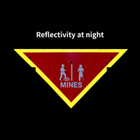 Dingfei personnalisé rouge jaune haute visibilité symboles d'alerte en PVC réfléchissants Mines avertissement panneau de danger