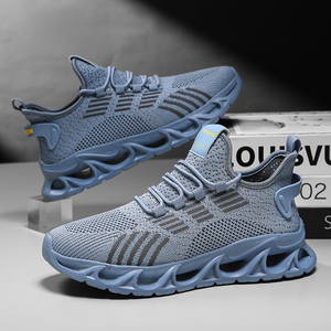 Chaussures de sport décontractées pour hommes, toutes saisons, respirantes, en tissu, à lacets, semelle EVA antidérapante, pour la course à pied et la salle de sport - Product Image 3