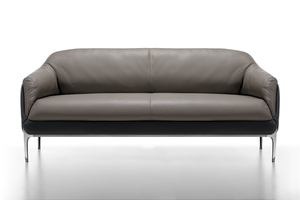 Ensemble de mobilier de réception de bureau moderne en cuir, modulaire, extensible, commercial, artistique, minimaliste, style chinois, pour les visiteurs - Product Image 4