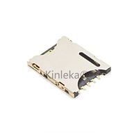 Slot Kartu SIM Berkualitas Tinggi Push Pull 6pin Konektor Kartu Nano SIM untuk Ponsel