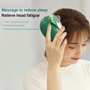 Masajeador de cuero cabelludo inteligente portátil inalámbrico a prueba de agua con vibración eléctrica mejorada para humanos y Mascotas - Product Image 3