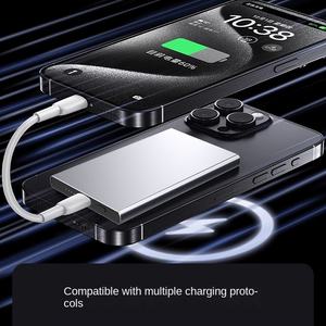Power Bank Magnético Ultrafino 5000mAh 10000mAh para <span class=keywords><strong>iPhone</strong></span> Cargador Inalámbrico Rápido Estaciones de Energía Portátiles para Teléfono Móvil - Product Image 5