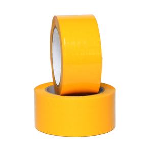 Cinta Adhesiva de Seguridad para Señalización de Piso, de Alta Viscosidad, Color Amarillo, Impermeable, Reciclable, de PET y PVC con Franjas - Product Image 5