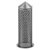 Tube en maille d'acier inoxydable de 0,02 cm d'épaisseur, cylindre perforé rond, filtre pour liquide, pour pompe et composants de moteur
