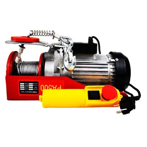 Mini Electric Hoist Winch wire rope lifting hoist with manual trolley