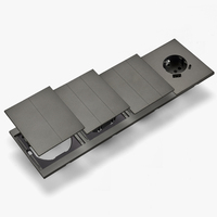 Interruptores y Enchufes de Pared WESA Ultrafinos con Botón Pulsador EU de 1/2/3 Vías con Enchufe USB Tipo C, Combinación Libre, Diseño Moderno de Lujo