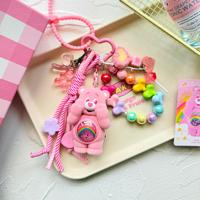 Porte-clés DIY Original Caring Bear, Accessoires de Mode pour Téléphone Portable, Cordon Réglable à Porter en Bandoulière, Détachable, Plusieurs Couleurs