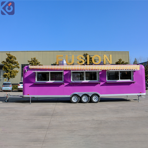 Remorque alimentaire en acier inoxydable entièrement équipée, cuisine de restauration commerciale pour usage extérieur, camion de restauration mobile pour glaces et grillades - Product Image 3