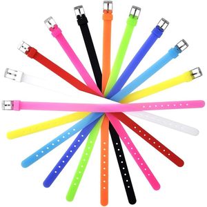 2025 bracelets coulissants en silicone écologiques de 8mm 20 pièces bandes de sangle réglables pour la mode et le sport pour l'approvisionnement de bricolage - Product Image 2
