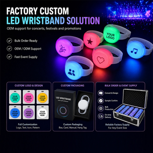 Pulsera Luminosa RGB, Brazalete LED de Silicona con Cambio de Color, Logotipo Personalizado, Decoración para Eventos y Fiestas, Regalo - Product Image 3