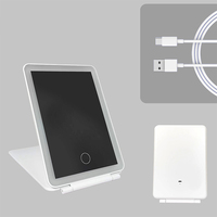 Vente en gros en usine Miroirs plats pour iPad portable de voyage personnalisés Miroirs de maquillage à LED de bureau avec lumières Miroir cosmétique