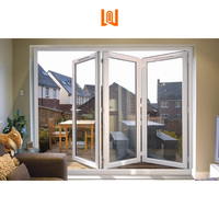 Portes pliantes modernes personnalisées pour villas résidentielles, portes pliantes en PVC, portes en plastique et acier PVC