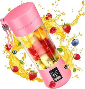 Mini Licuadora Eléctrica Recargable por USB, Vaso Mezclador de Frutas Portátil de Plástico PC de Grado Alimenticio, 4 Cuchillas, 5+ Velocidades, para Uso Doméstico y al Aire Libre - Product Image 1