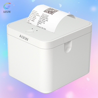 AIXW POS 58mm Printer penerimaan termal Desktop cetak tagihan 2 inci kebisingan rendah dan cetak kecepatan tinggi untuk sistem POS