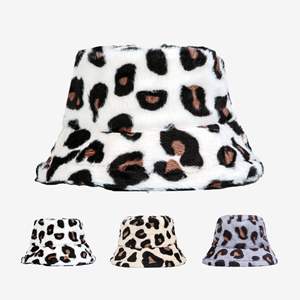 Mode plusieurs styles chapeau de pêcheur <span class=keywords><strong>en</strong></span> gros moelleux <span class=keywords><strong>en</strong></span> peluche chapeaux d'hiver femmes fausse fourrure chaud hiver seau chapeau - Product Image 4
