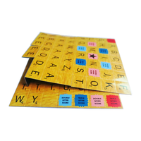 Aimant de réfrigérateur éducatif personnalisé, jeu de Scrabble avec lettres magnétiques et sac en papier - Autocollants magnétiques portables
