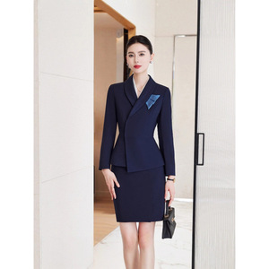 Women's Suit Set Formal <b>Wool</b> Blend Full Sleeve Anti-Wrinkle Office Workwear Commute Style - Product Image 4
