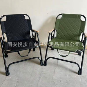 เก้าอี้เอนกประสงค์แบบพับได้สีเขียวขี้ม้า รุ่น Quilted Kermit เหมาะสำหรับใช้งานกลางแจ้ง สวน หรือตั้งแคมป์ น้ำหนักเบา รูปทรงสี่เหลี่ยมผืนผ้า ขนาด 58x58x73 ซม. - Product Image 3