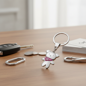 <b>Pink</b> <b>Bear</b> Promotional Keychain & Carabiner No Box Necessary - Product Image 3