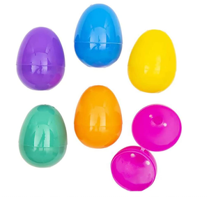Fillable easter eggs with hinge bulk colorful bright plastic eggs perfect for easter suprise egg easter hunt