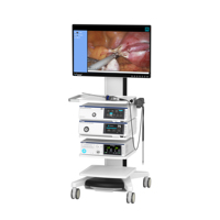 Tour d'endoscopie médicale IKEDA YKD-9103T avec moniteur 27'' et caméra HD 1080P, imagerie optique 2MP, source lumineuse LED intégrée 80W