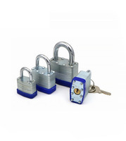 Cadenas en acier laminé robuste de 50 mm avec clés, cylindre en laiton anti-poussière, prix de gros