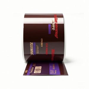 ม้วนบรรจุภัณฑ์อัตโนมัติทำจากพลาสติกเกรดอาหารแบบนุ่มพิมพ์ลายได้เองสำหรับคุกกี้ช็อกโกแลตอมยิ้มปิดผนึกด้วยความร้อน - Product Image 2