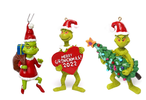 Adorno Navideño de Resina con Forma de Monstruo Verde, Decoración Navideña - Product Image 6