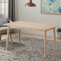 Table à manger moderne et contemporaine en bois massif de forme carrée pour bureau à domicile et hôtel pour salle à manger et meubles de salon