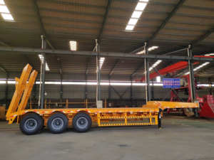 Remolque de Plataforma Jinqiao de Servicio Pesado, 1+3 Ejes, 60 Toneladas, Chasis de Plataforma, Barra de Tracción Completa, Remolque para Tractor Agrícola con Escalera - Product Image 6