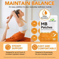 Patch de soutien métabolique SOLOTREE avec extrait de peau d'orange et de thé vert, patchs transdermiques bien-être pour l'équilibre, la concentration et la vitalité