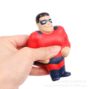 Figura de superhéroe de espuma PU de rebote lento para niños de 5 a 7 años, juguete unisex antiestrés, regalo decorativo - Product Image 1