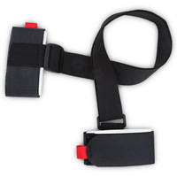 Sangle de snowboard écologique transfrontalière portable pour fixation de deux planches, avec bande adhésive double face auto-agrippante pour épaule
